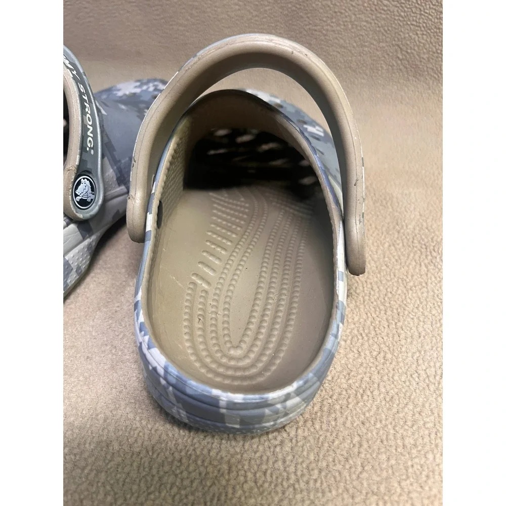 Crocs Classic Clog US Army Strong Digital Camo Gre Military Shoes Kids M1 W3